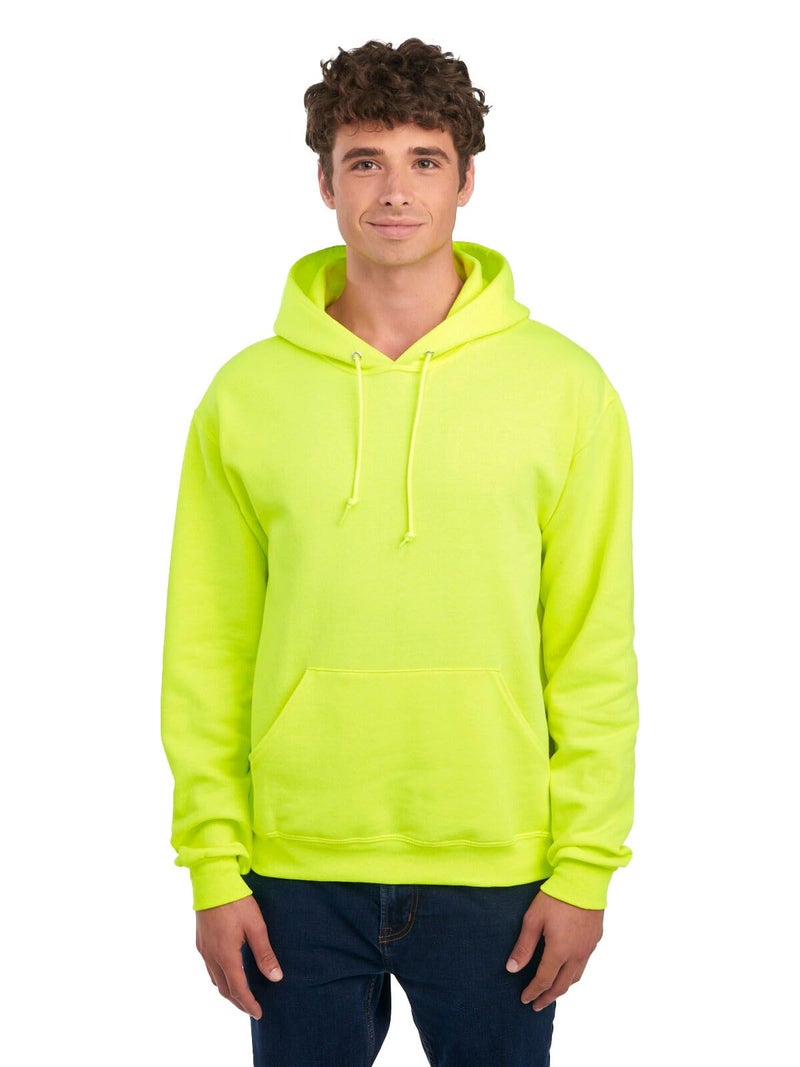 Jerzees --Men's NuBlend -Fleece -Sweatshirts & - -Hoodies, Hoodie-Safety Green, Medium - Image 1